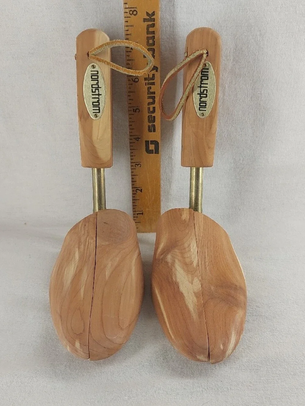 Vintage Nordstrom Cedar Shoe Trees with Brass Split Rods